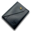 Intovention handmade snap button card holder in Classic Black