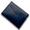 Intovention handmade snap button card holder in Navy Blue