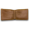 Intovention handmade bifold wallet in Cognac Brown